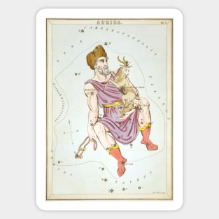 Auriga Constellation from Urania's Mirror Sticker